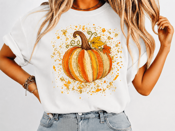 Fall Pumpkin Brushstroke T-shirt Design Review