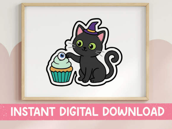 Halloween Black Cat Witch Hat Cupcake Review