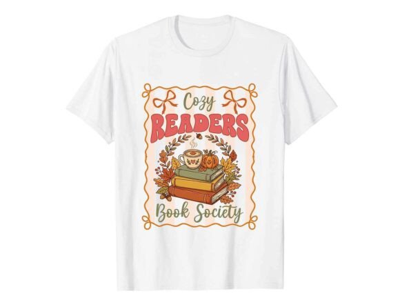 Review: Cozy Readers Book Club Fall T-Shirt Design