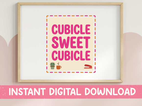 Review: Cubicle Sweet Cubicle Pink Office Print
