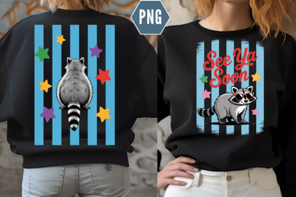 Review: Funny See Ya Soon Raccoon Preppy Striped Design