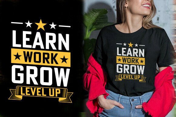 Review: Learn Work Grow Level Up Embroidery Design