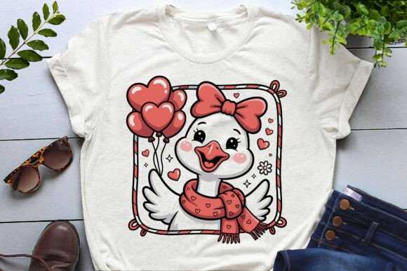 Review: Preppy Cute Goose Valentine Design