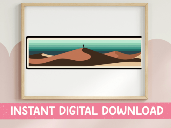 Reviewing Desert Dunes Panoramic Landscape for Stitch