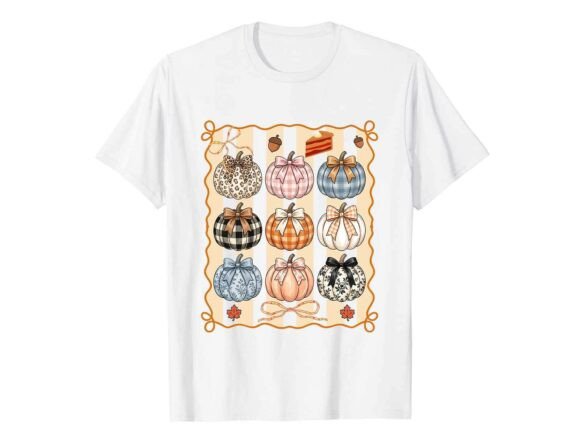 Reviewing the Cute Plaid Pumpkins Fall T-Shirt Design