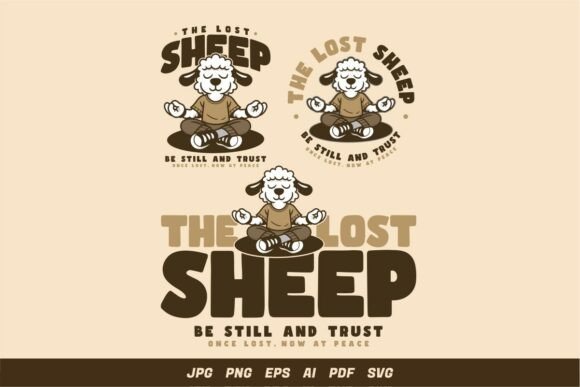 Reviewing The Lost Sheep Christian Illustration for Embroidery