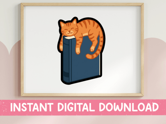 Sleeping Orange Tabby Cat on Book: A Designer’s Review